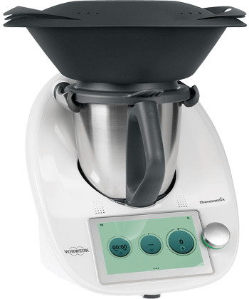 fr thermomix tm6 black varoma front right