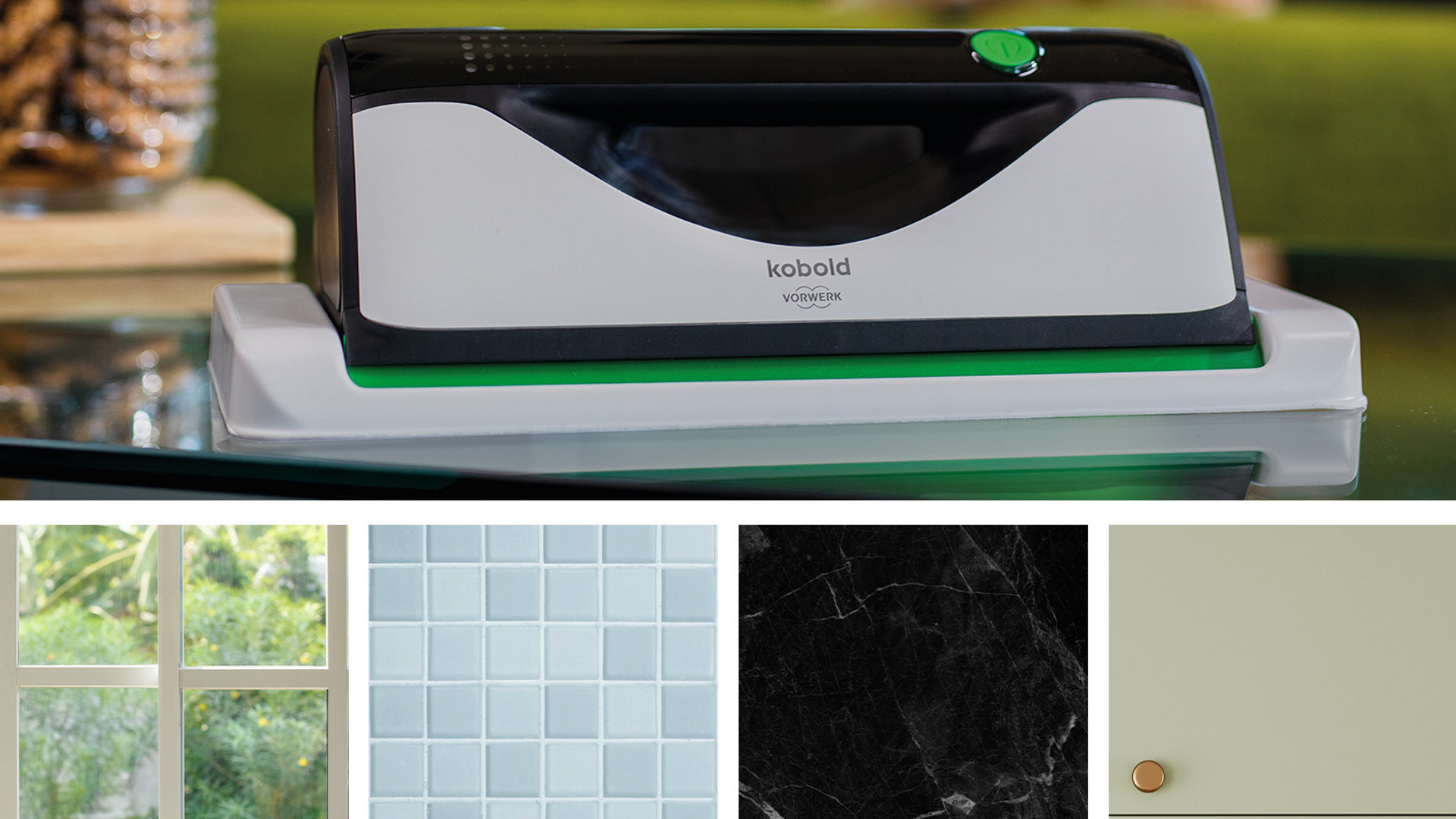 VK7 Akku-Staubsauger mit EB7 Elektrobürste und SP7 Saugwischer Aufsatz