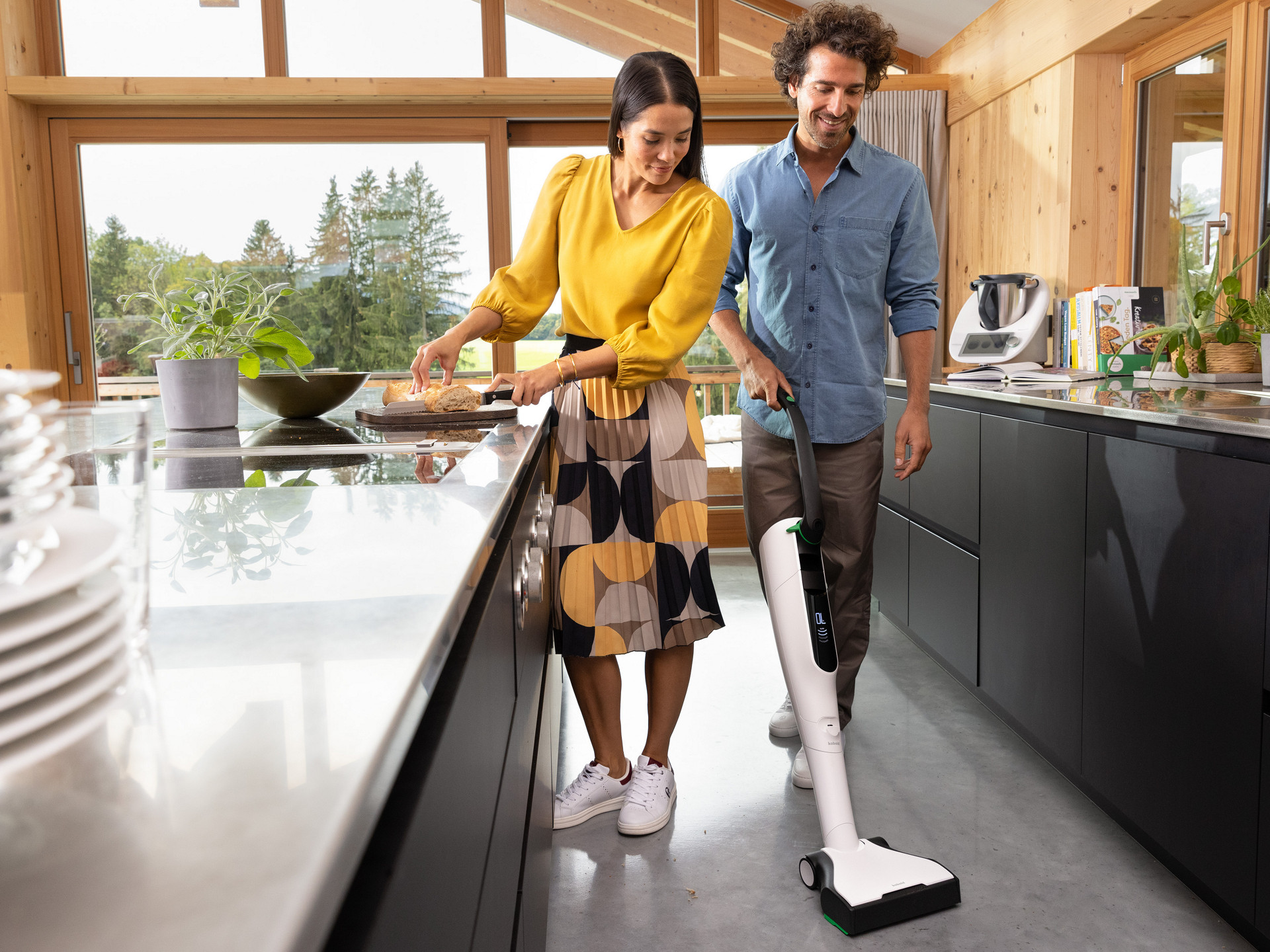 Seitenklappen Set Für Vorwerk Kobold EB7 – 2 Stück (rechts + Links), Passgenau, Schwarz/grün