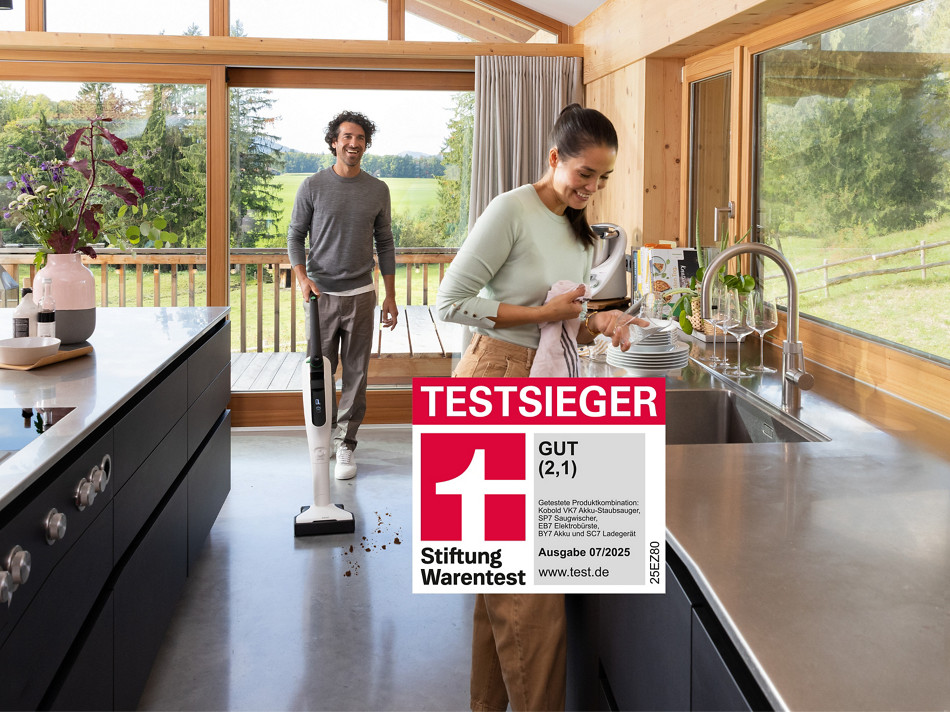 Der Kobold Akku-Staubsauger ist Testsieger der Stiftung Warentest