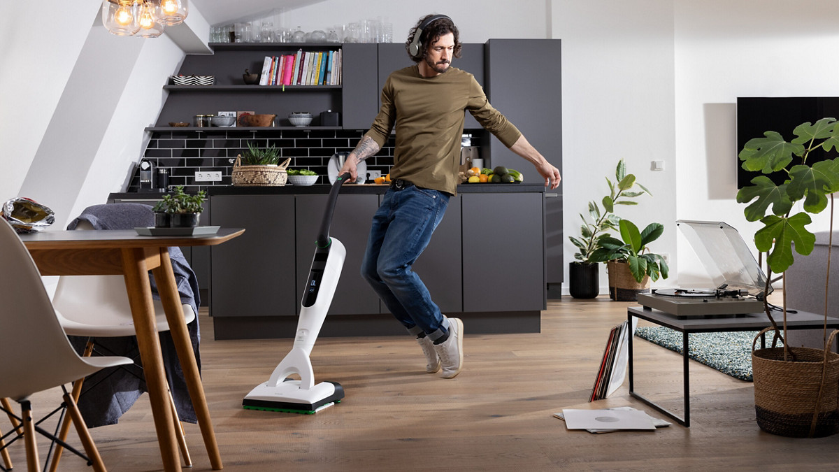 woman sitting in hammock on fall background.