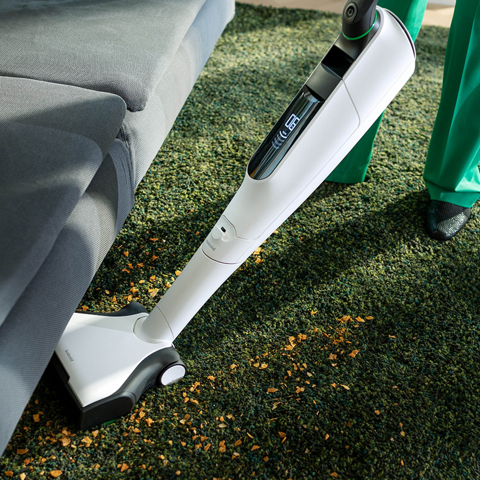 Odkurzacz Vorwerk czyści dywan