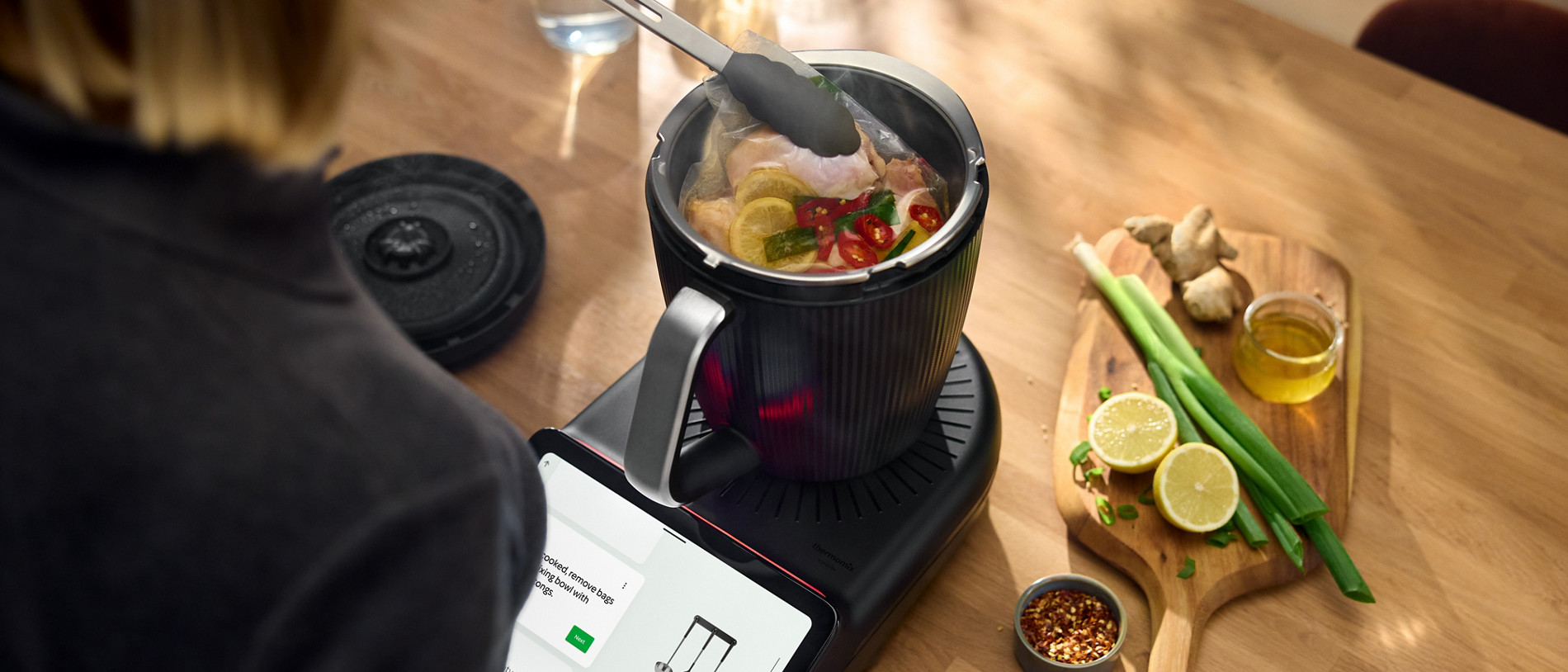 Aliments cuits à l'aide du Varoma Thermomix®