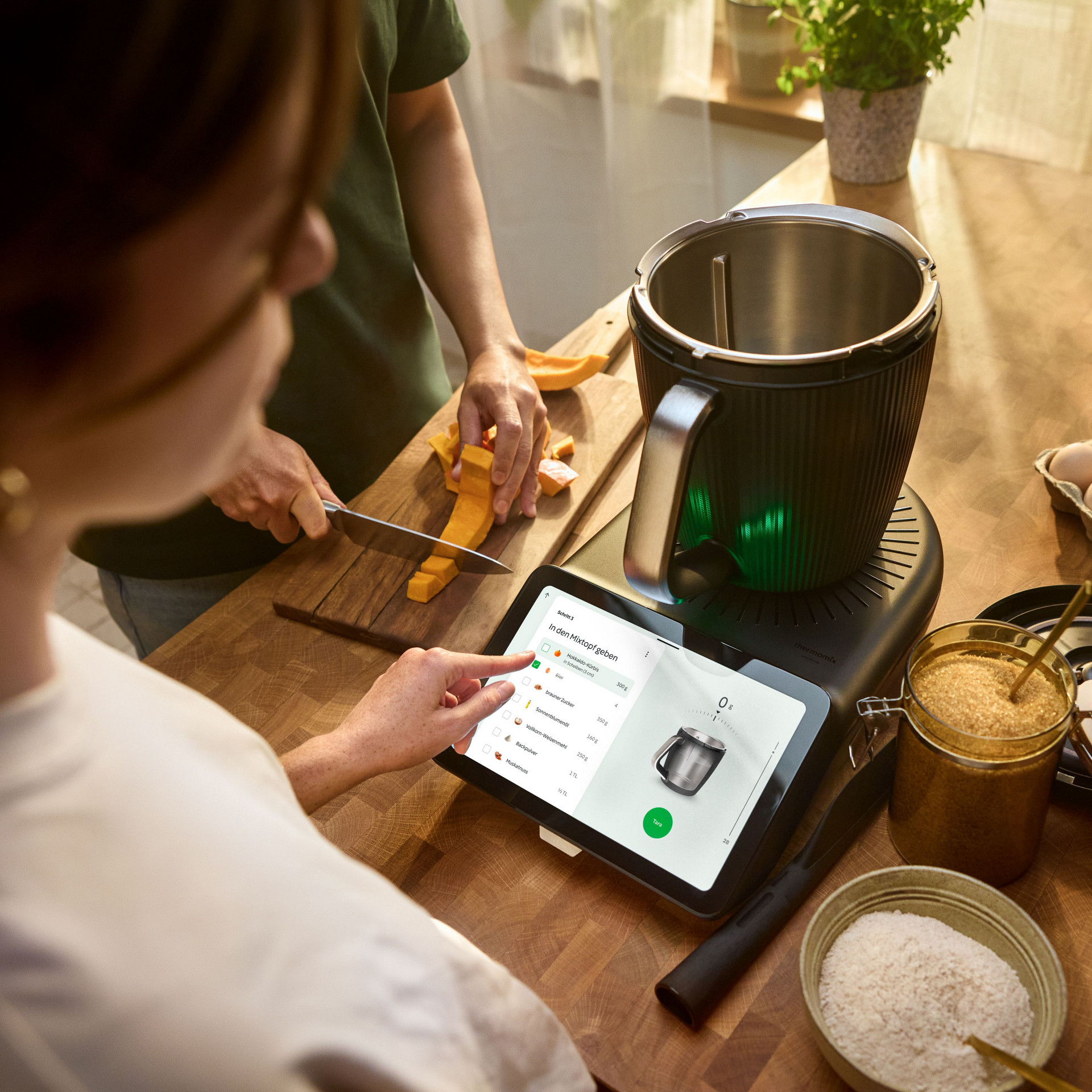 TM7 per Touchscreen bedienen