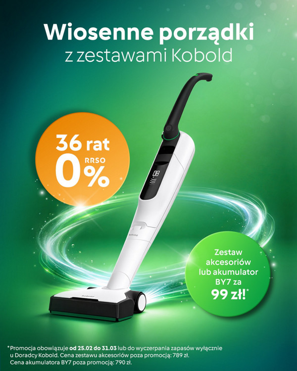 Porządki z Systemem Kobold - odkurzacz pionowy