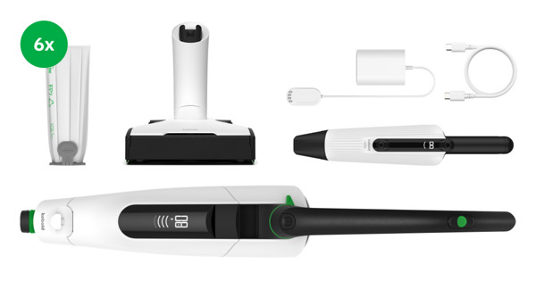 Lieferumfang Akku-Staubsauger mit Elektrobürste