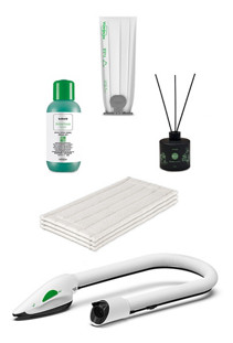 Kobold Zubehör: Polsterbürste, Wischtücher, Koboclean, Filtertüte, airumo Raumduft