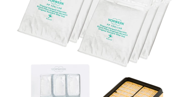 Kit De Réparation Pour Aspirateur Folletto VK 135 - Coque Avant/arrière, Flexible, Sac - Neuf