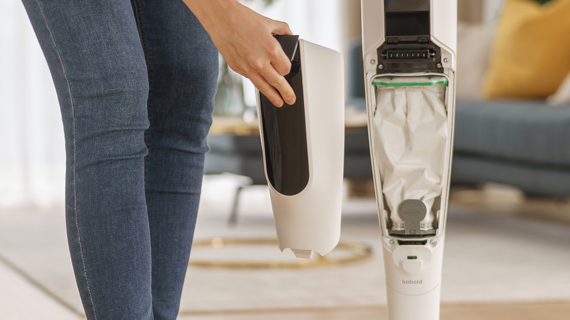 VK7 Akku-Staubsauger mit EB7 Elektrobürste und SP7 Saugwischer Aufsatz