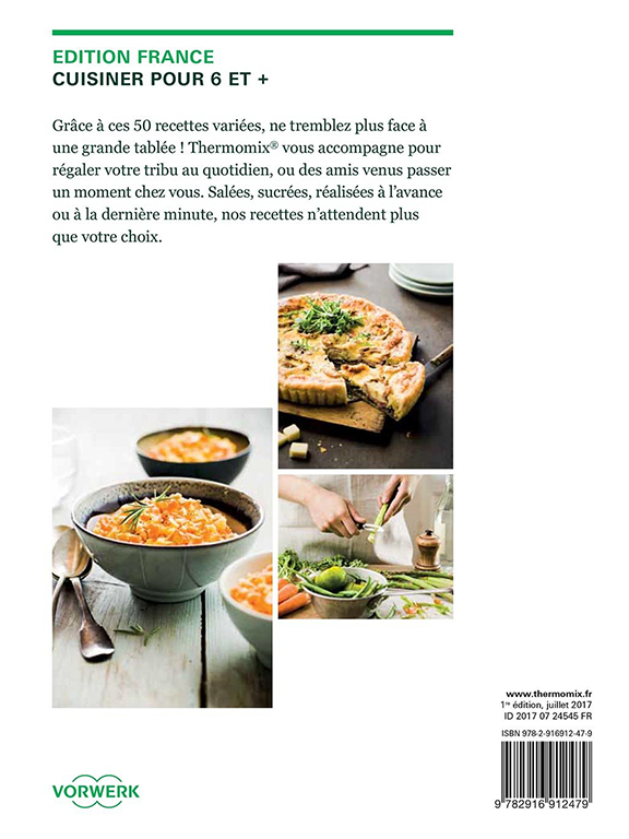 livre cuisiner pour 6 et page1