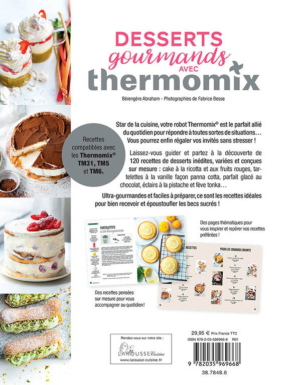 livre desserts gourmands avec thermomixr larousse page1