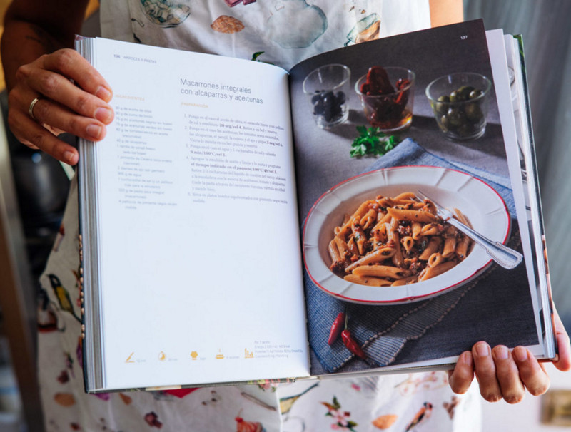  Thermomix® trucos de cocina recetas macarrones integrales con alcaparras y aceitunas con Thermomix® 3