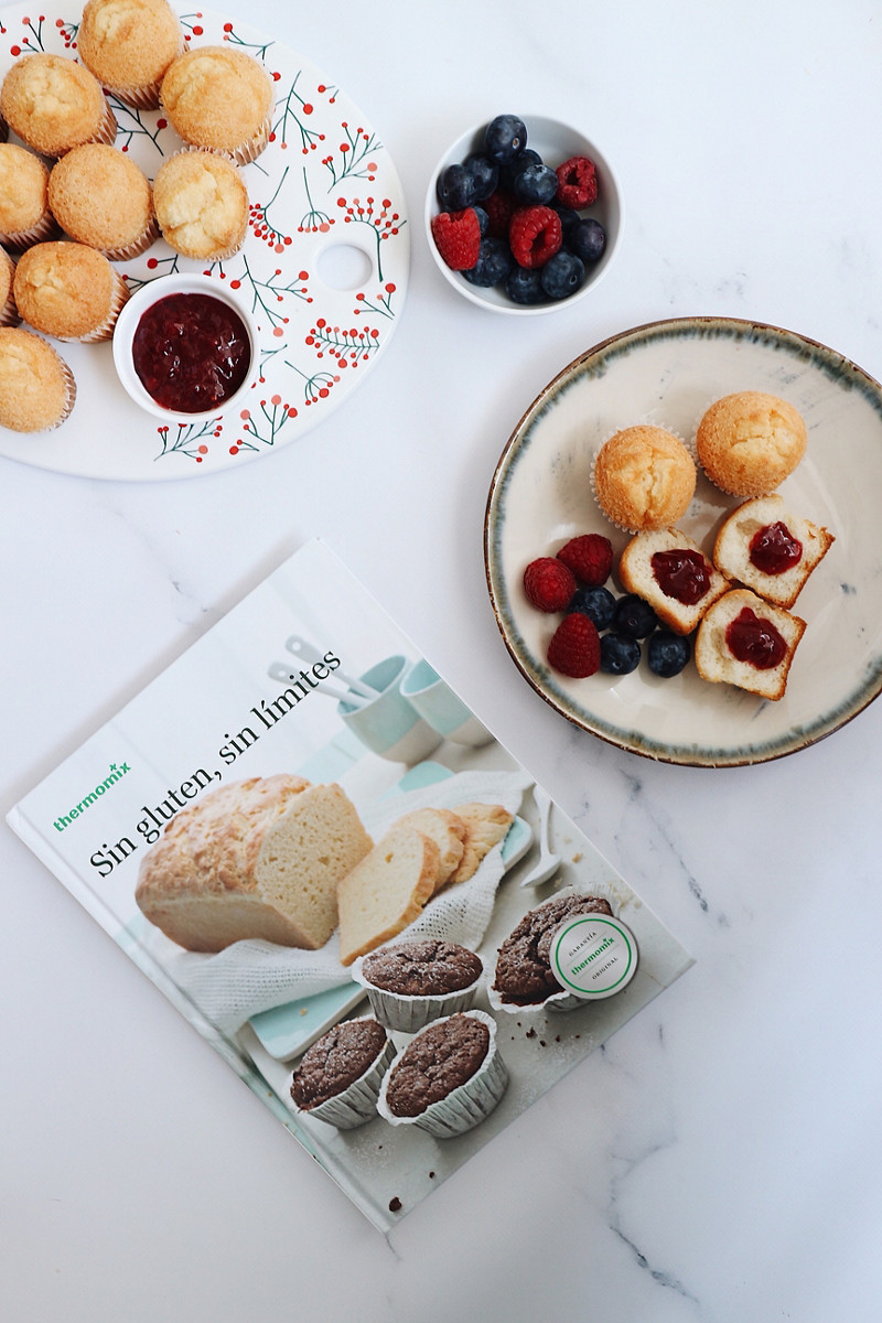  Thermomix® trucos de cocina recetas magdalenas sin gluten con corazon de mermelada en Thermomix® 2
