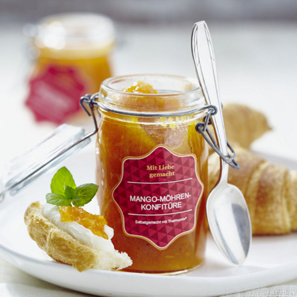 ...und für köstliche Mango-Möhren-Konfitüre