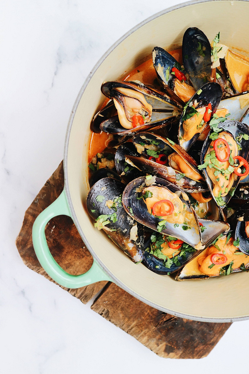  Thermomix® Thermomix® por el mundo recetas mejillones al curry en Thermomix® 1