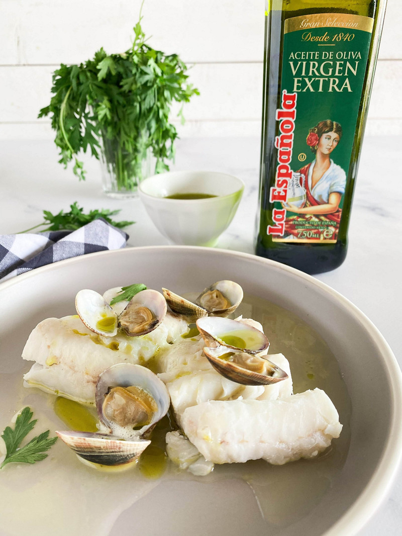  Thermomix® trucos de cocina recetas merluza al vapor de almejas con aove la espanola 2