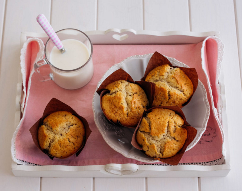 Muffins super esponjosos con chips de chocolate con Thermomix®