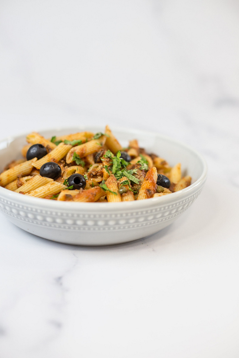  Thermomix® trucos de cocina recetas penne a la puttanesca en Thermomix® 1