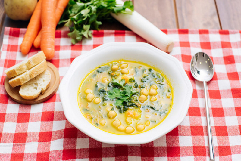 Potaje de garbanzos con verduras. potaje vegetal paso a paso – potaje ...