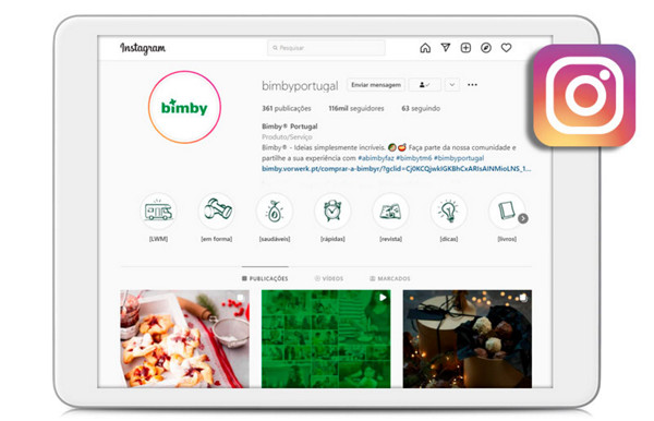 pt Bimby Instagram tablet