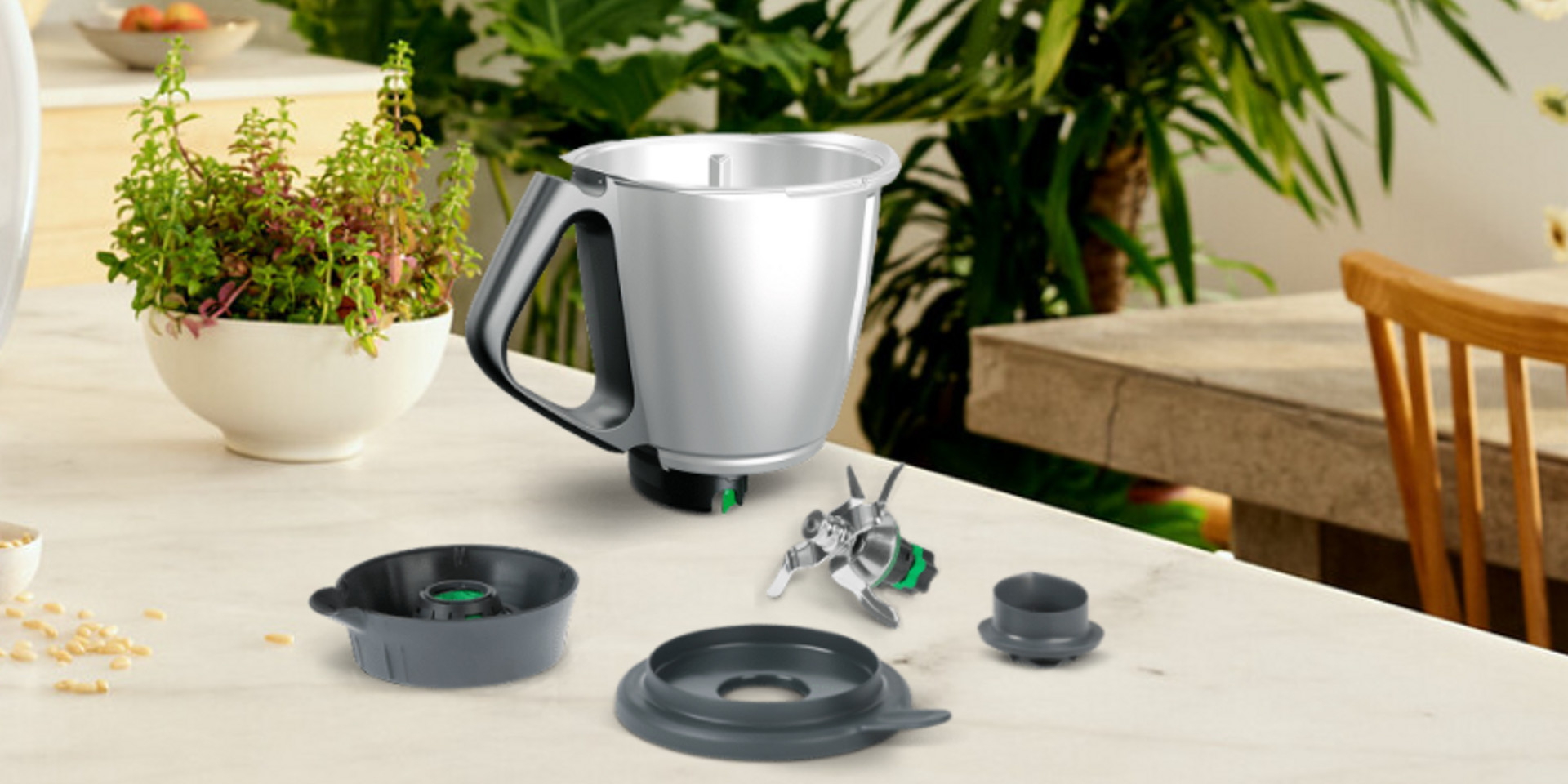 Repuesto Thermomix TM21 base recipiente adaptable de vaso batidor