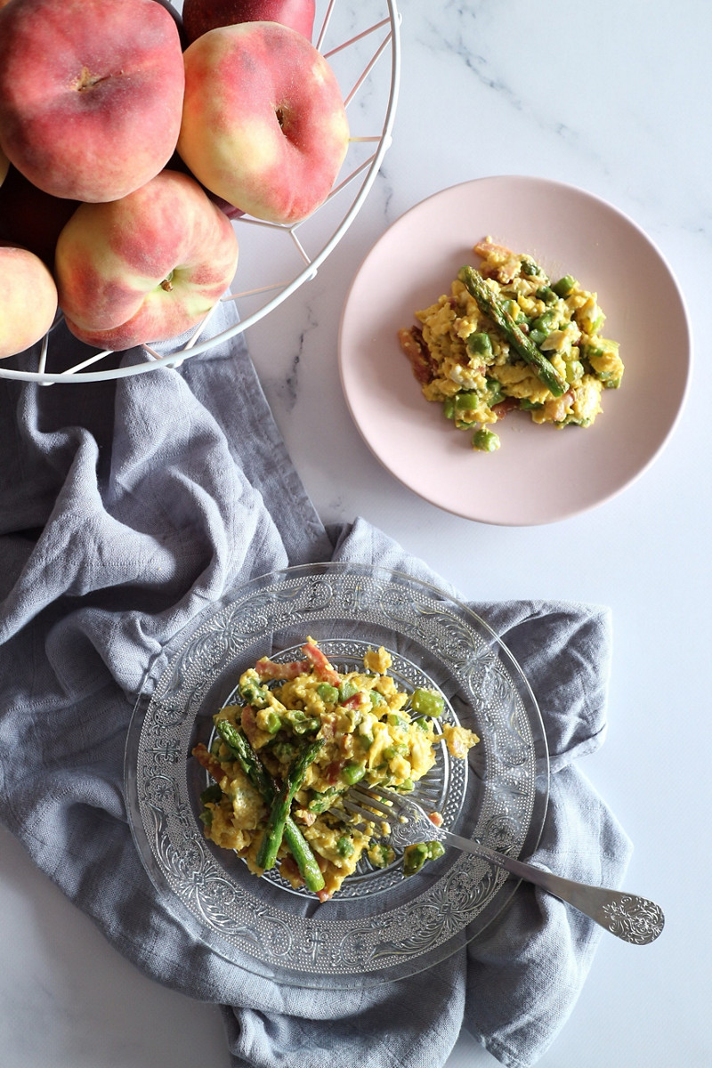  Thermomix® trucos de cocina recetas revuelto de esparragos y bacon con Thermomix® 2