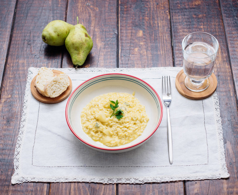 Rissoto con pera y con Thermomix®