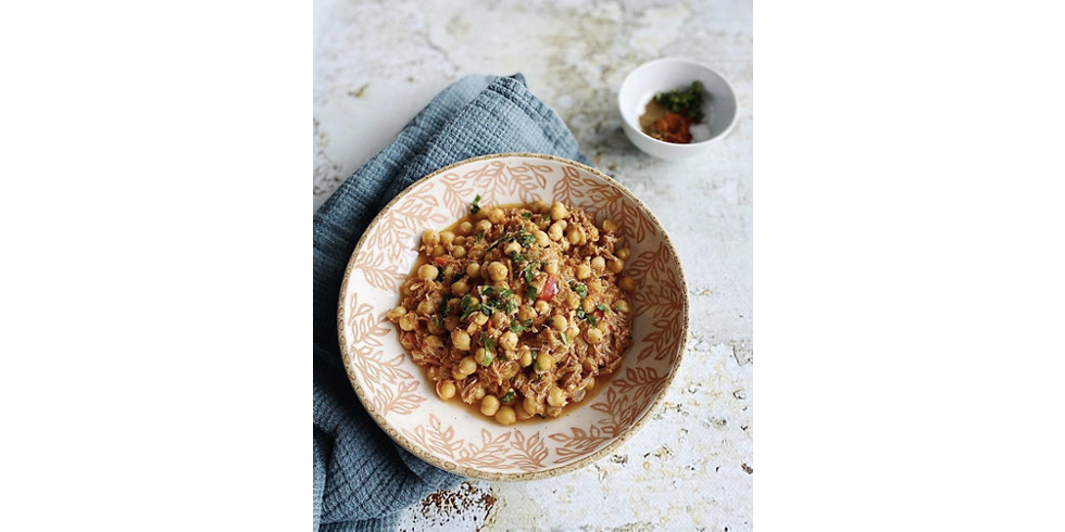 Ropa vieja de garbanzos en Thermomix