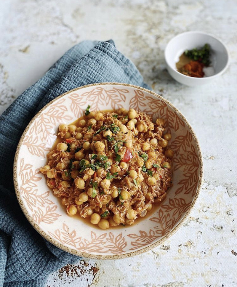 Ropa vieja de garbanzos en Thermomix