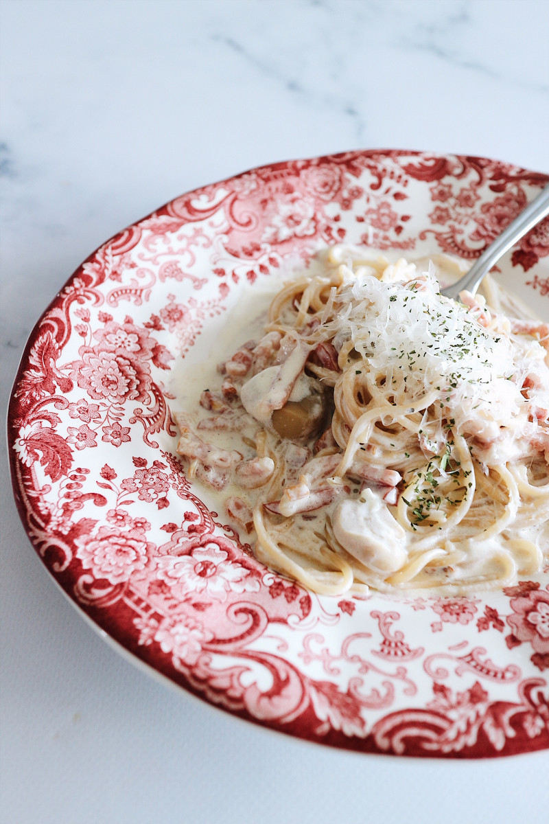  Thermomix® trucos de cocina recetas spaguetti con bacon y champinones en Thermomix® 1