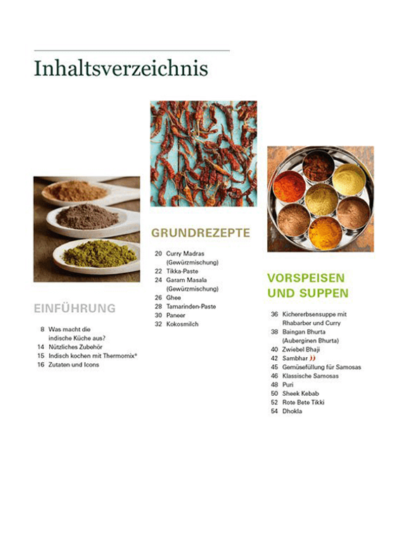 thermomix cookbook die aromen indiens book indexpage 1 2