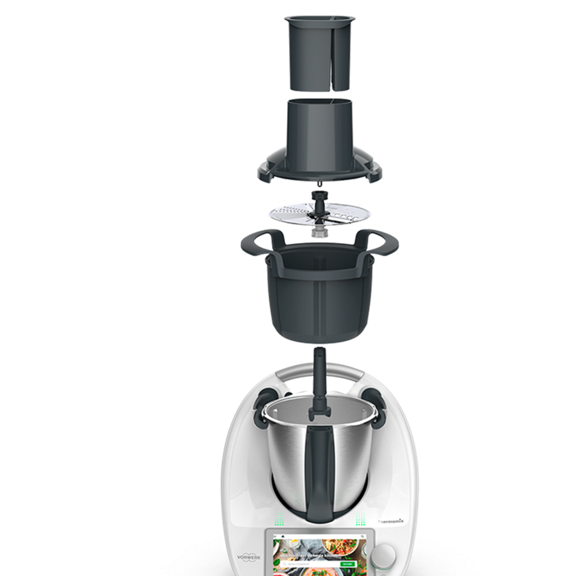 vhbw Cuchilla mezcladora reemplaza Thermomix 10028639 para máquina  procesadora de alimentos - Con 4 cuchillas, acero inoxidable