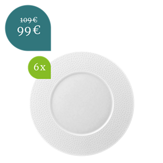 thermomix dinner plate l fragment 28cm 6pcs top view b2