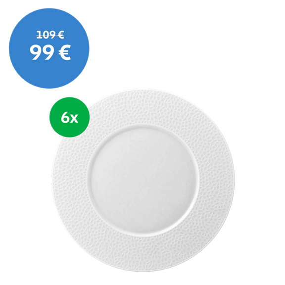thermomix dinner plate l fragment 28cm 6pcs top view b2