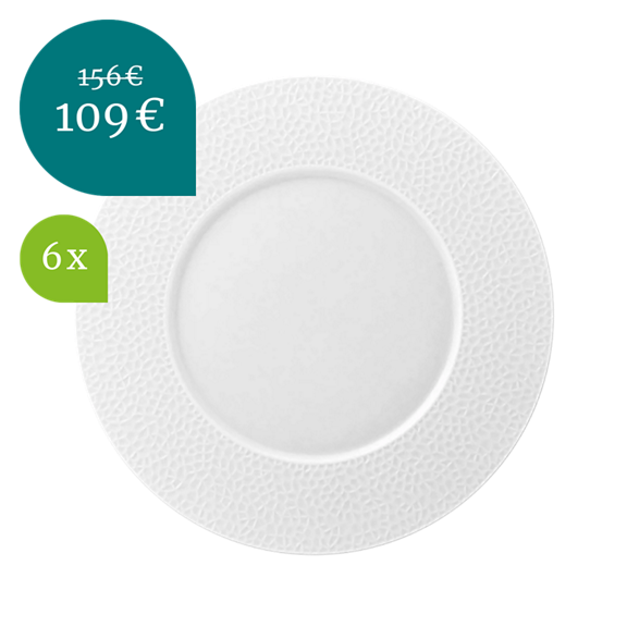 thermomix dinner plate l fragment 28cm 6pcs top view b