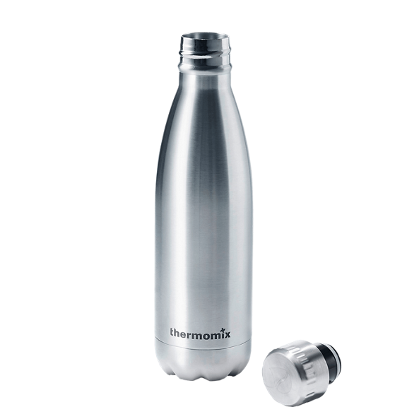 thermomix fisk drinking bottle silver open 1