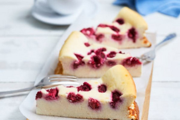 Käsekuchen mit Proteinpulver