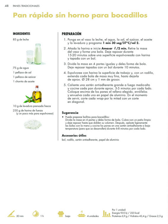 thermomix libro de cocina pan en casa cookidoo r edicion de bolsillo pagina 1