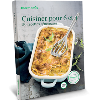 thermomix livre cuisiner pour 6 et couvrir