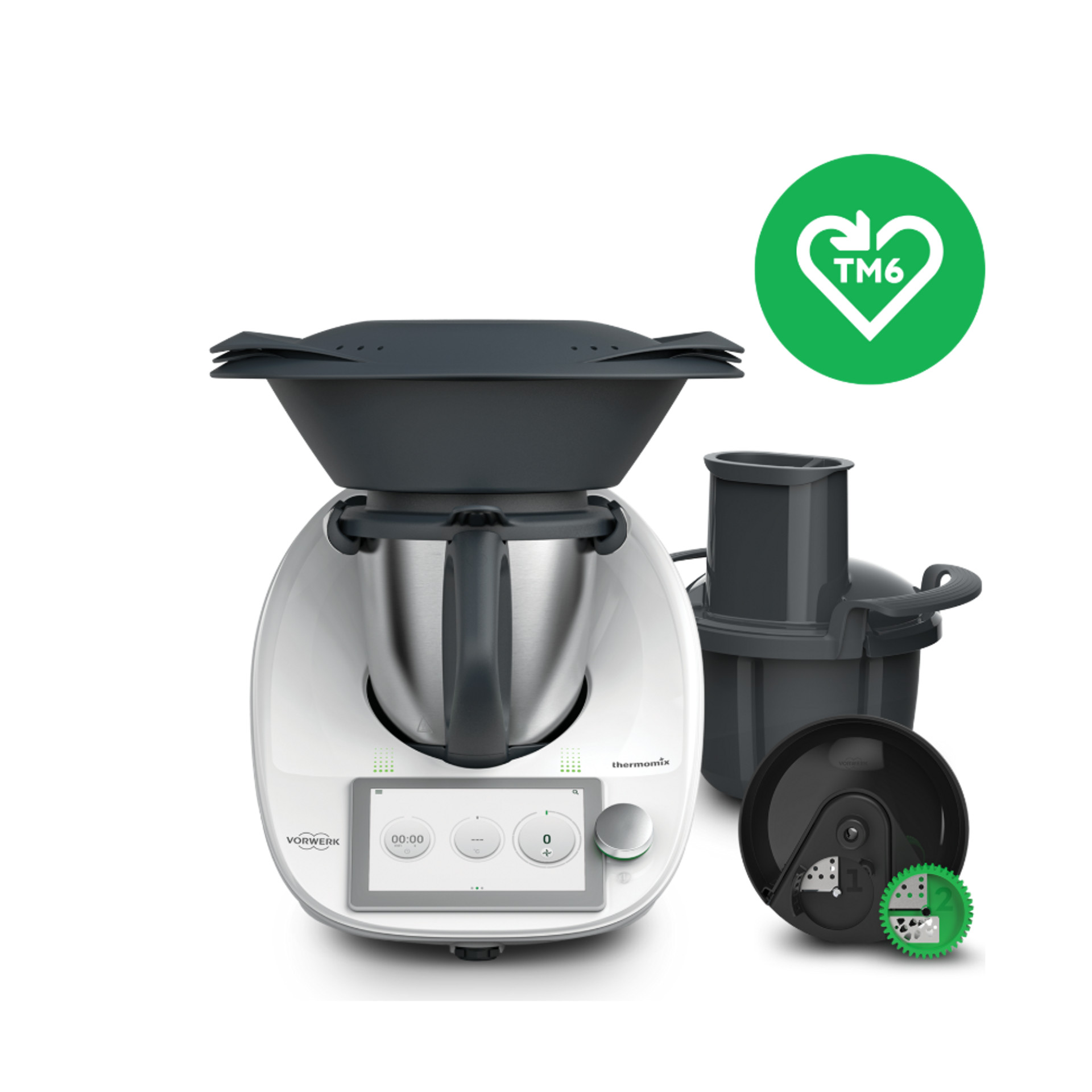 Thermomix® TM6 odnowiony - doskonały stan + nakładka krojąca 2.0 ze spiralizerem w prezencie