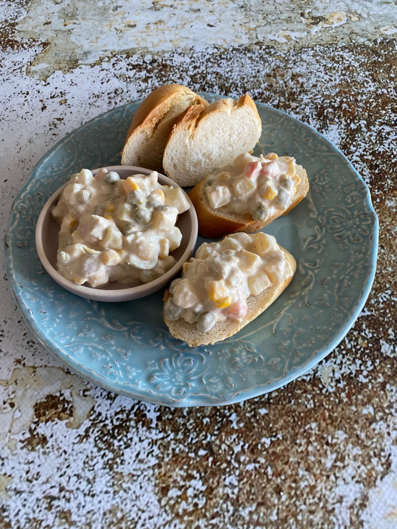  Thermomix® Thermomix® por el mundo recetas tostas de ensaladilla de maiz en Thermomix® 1