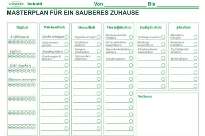Masterplan für ein sauberes Zuhause
