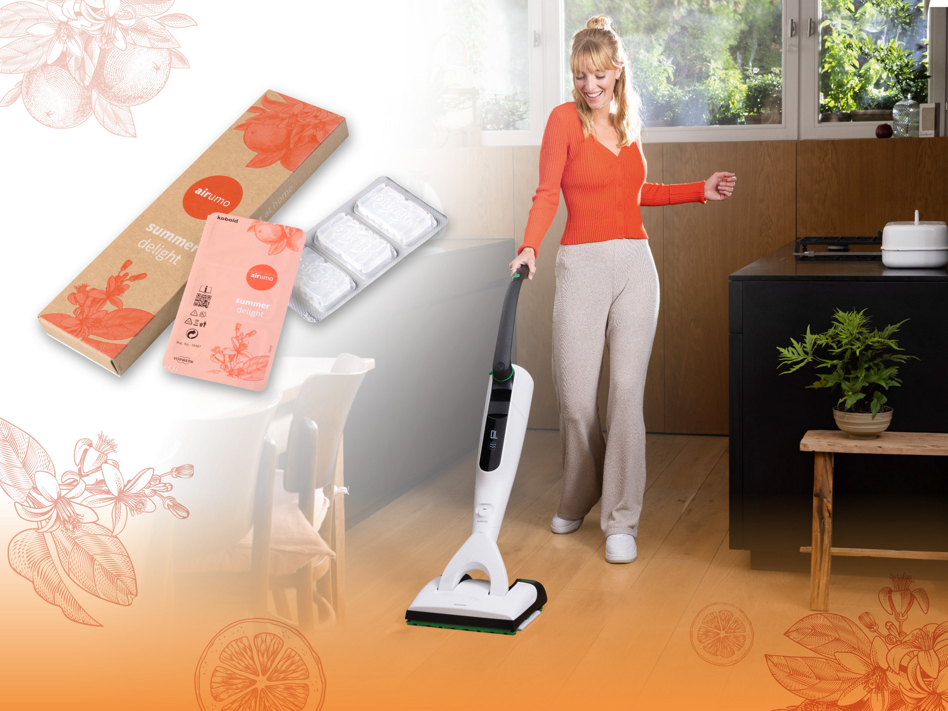 VK7 Akku-Staubsauger mit PB7 Elektro-Polsterbürste 