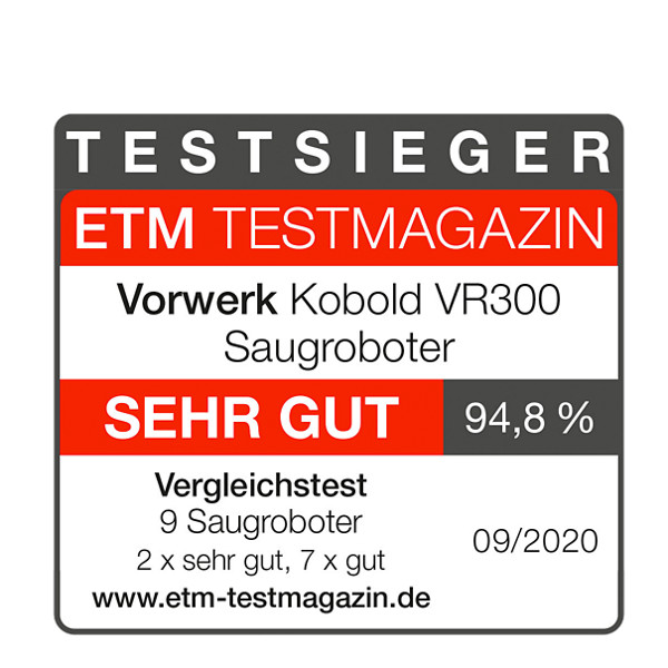 Kobold VR300 Saugroboter: Testsieger ETM Testmagazin
