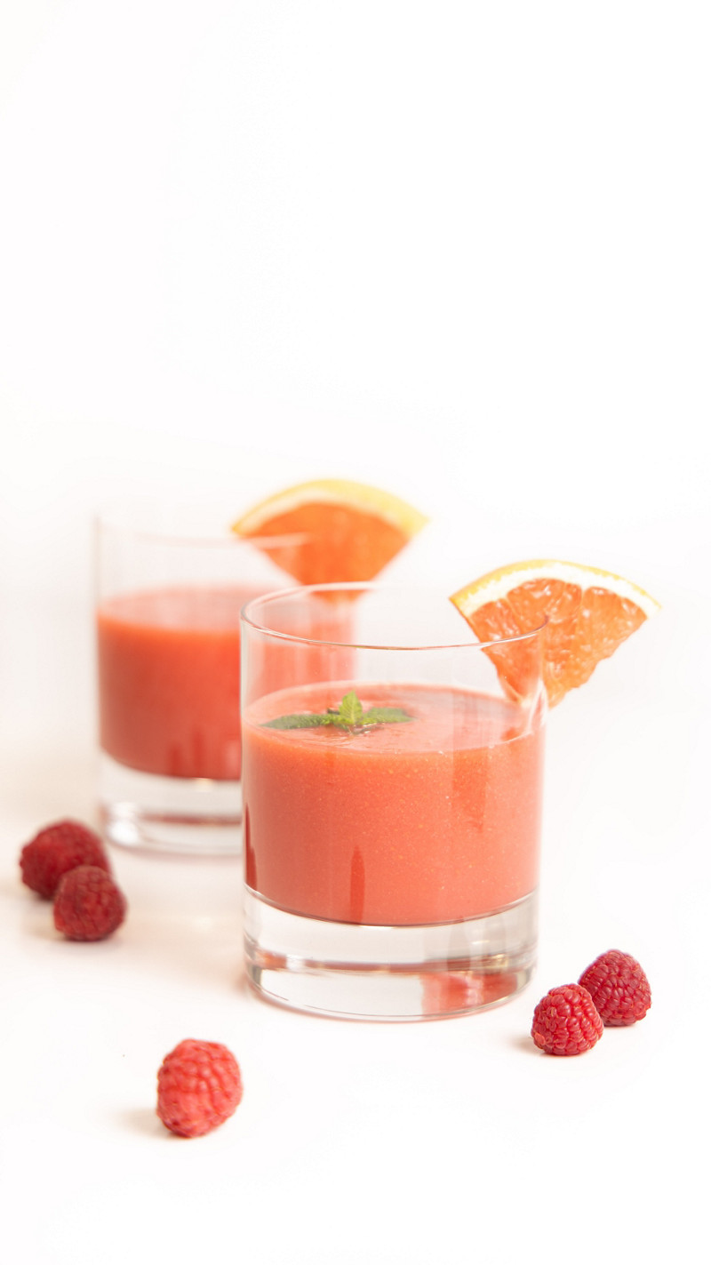  Thermomix® trucos de cocina recetas zumo de pomelo rosa y frambuesas en Thermomix® 1